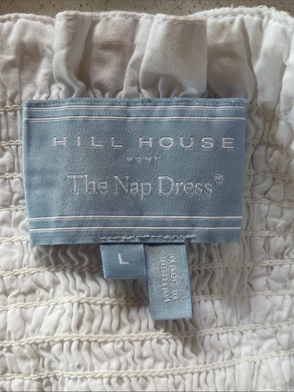 Hill House Home The Rosetta Nap Dress - White Voile Broderie Size L - Picture 10 of 10